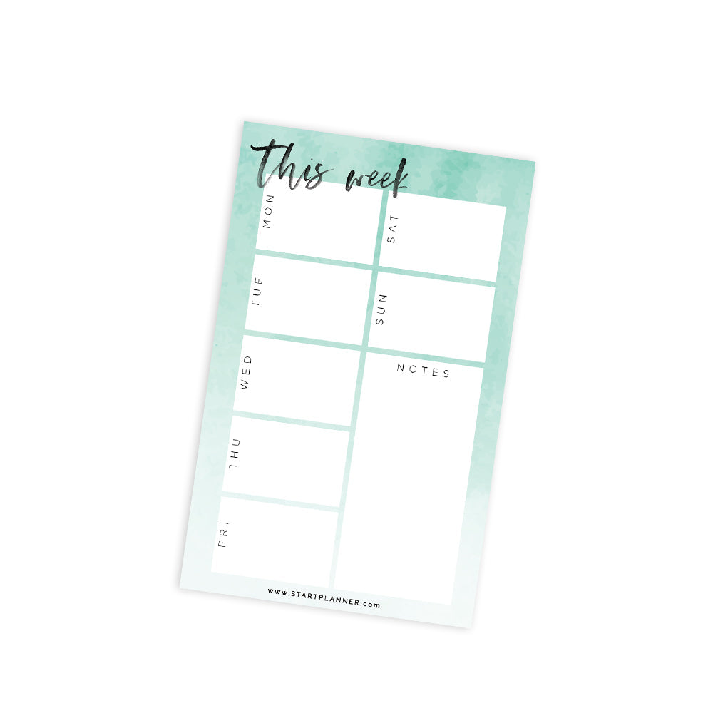Weekly Dashboard Notepad